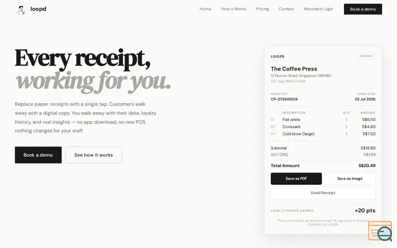 Screenshot of loopd