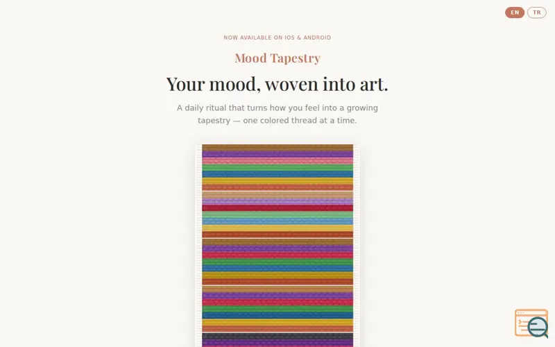 Screenshot of Mood Tapestry