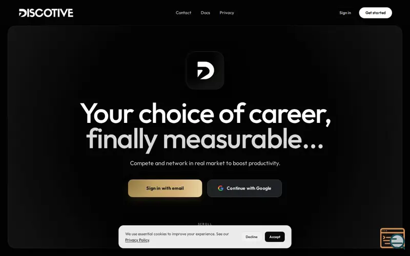 Screenshot of Discotive