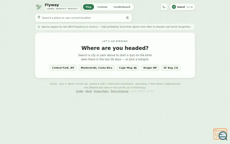 Screenshot of Flyway