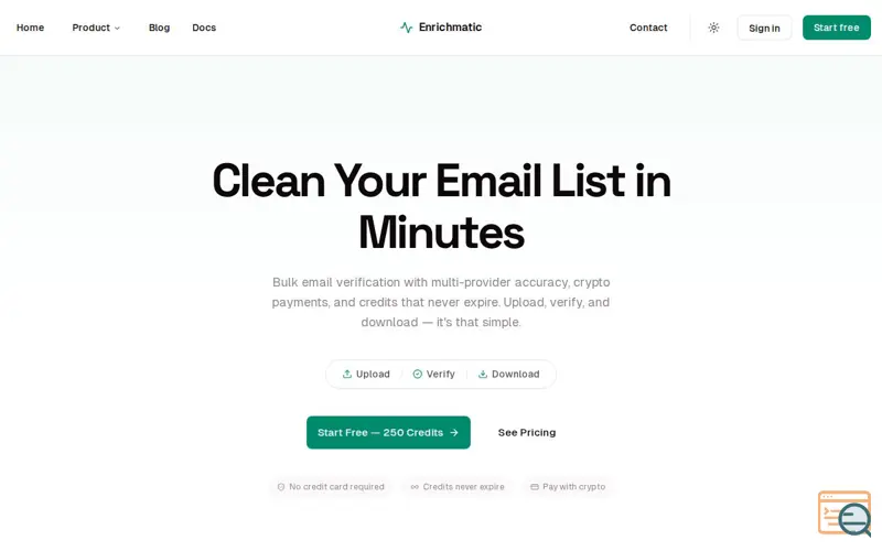 Screenshot of Enrichmatic