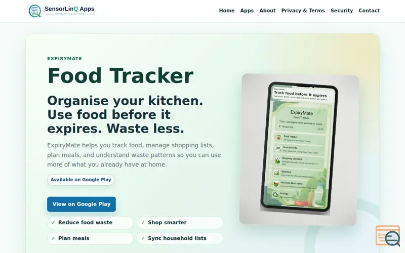 Screenshot of ExpiryMate: Food Tracker