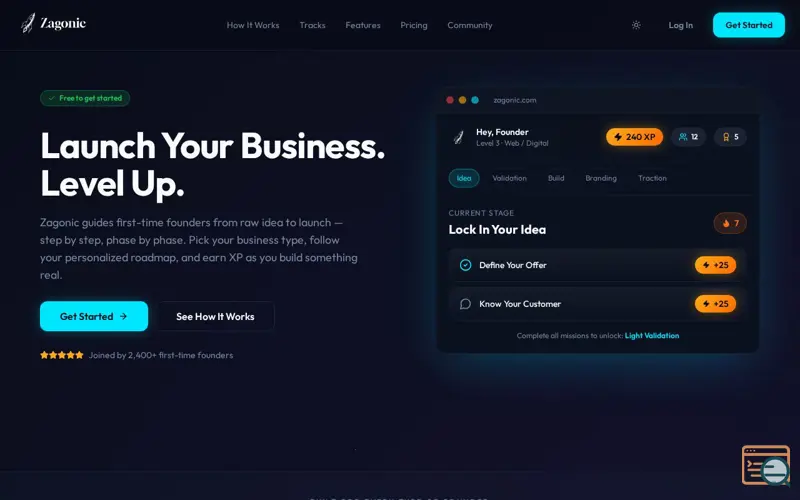 Screenshot of Zagonic