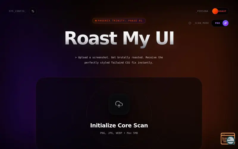 Screenshot of Roast My UI