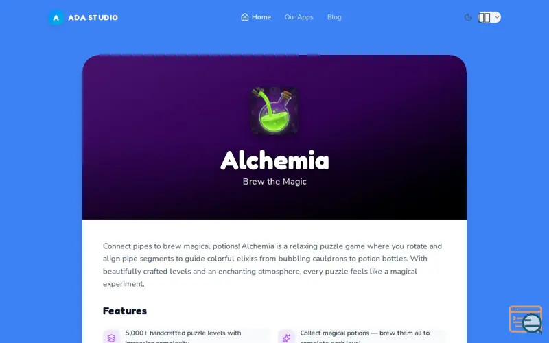 Screenshot of Alchemia