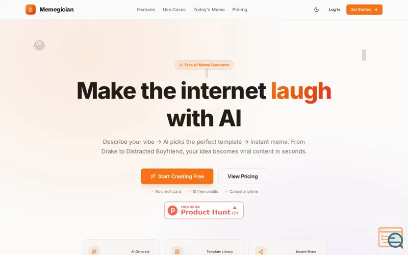 Screenshot of Memegician