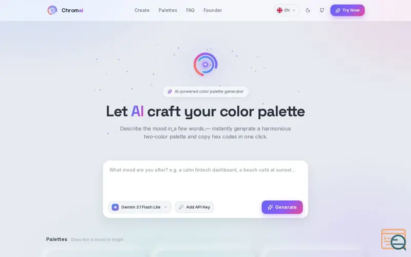 Screenshot of Chromai