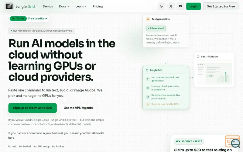 Screenshot of Jungle Grid