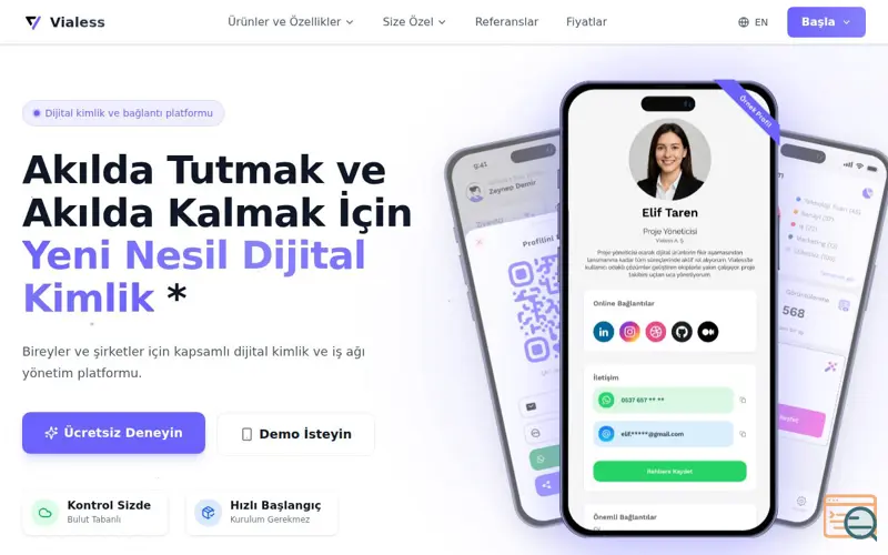 Screenshot of Vialess, a launch using Turhost