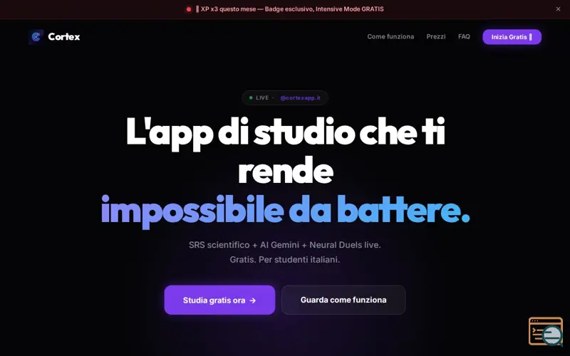 Screenshot of Cortex