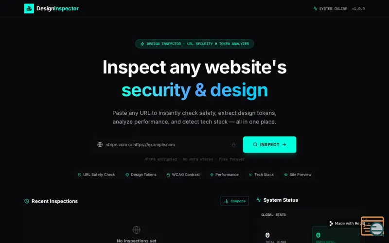 Screenshot of DesignInspector