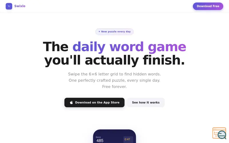 Screenshot of Swixle