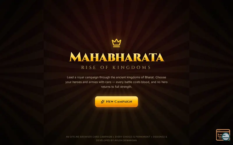 Screenshot of Mahabharata