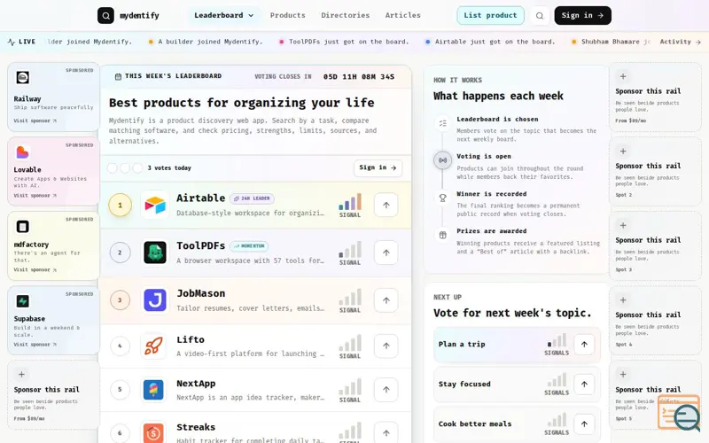 Screenshot of Mydentify