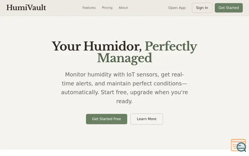 Screenshot of HumiVault
