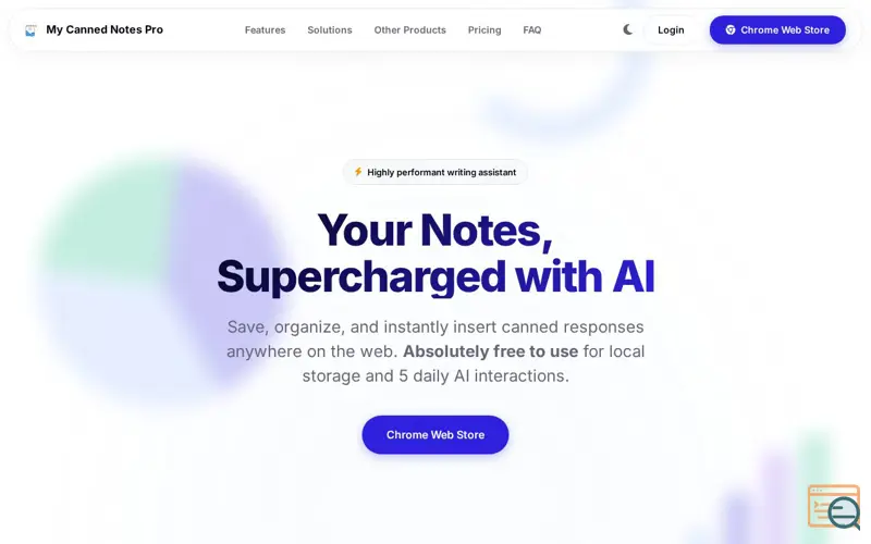 Screenshot of My Canned Notes Pro