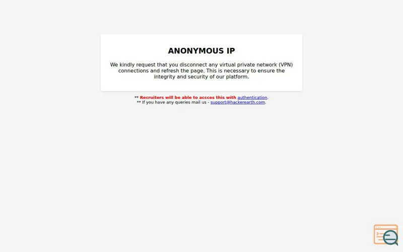 Screenshot of HackerEarth OnScreen