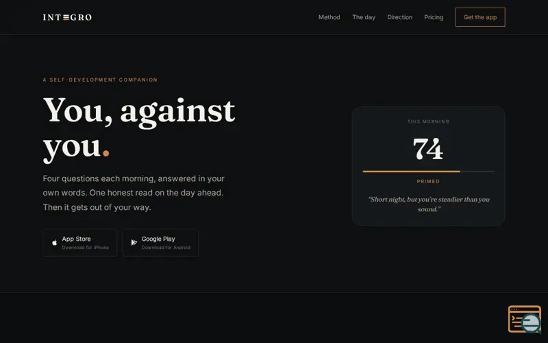 Screenshot of Integro — you, against you