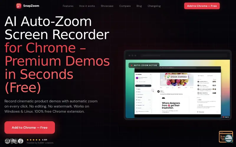 Screenshot of SnapZoom -  AI Auto-Zoom on Click