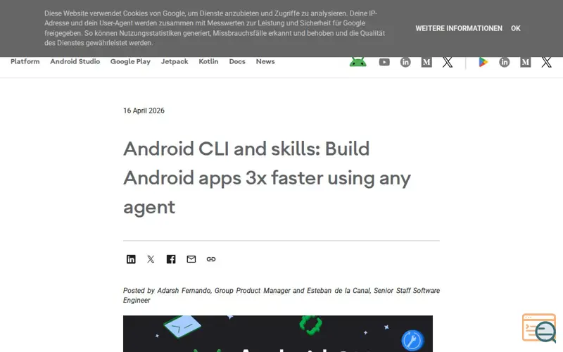 Screenshot of Android CLI