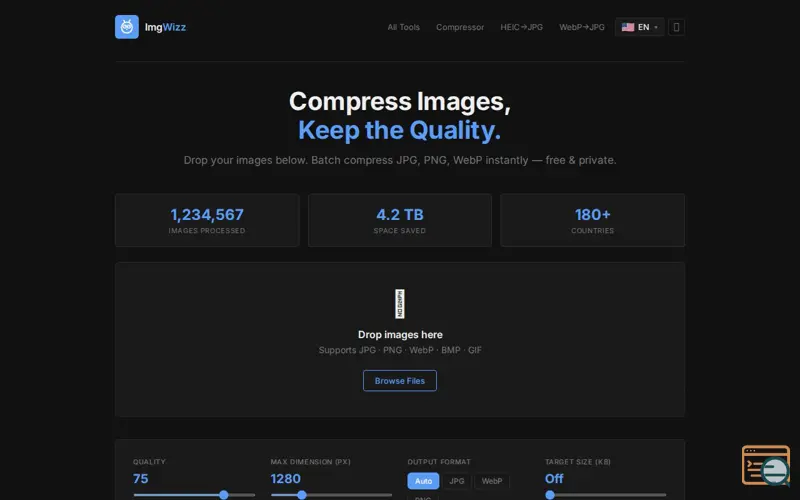 Screenshot of ImgWizz