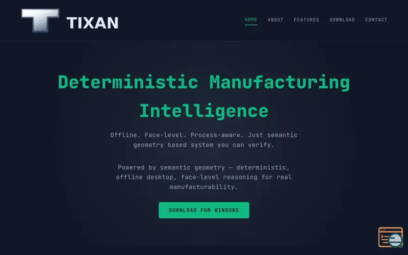 Screenshot of TIXAN