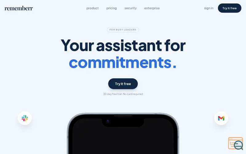 Screenshot of rememberr