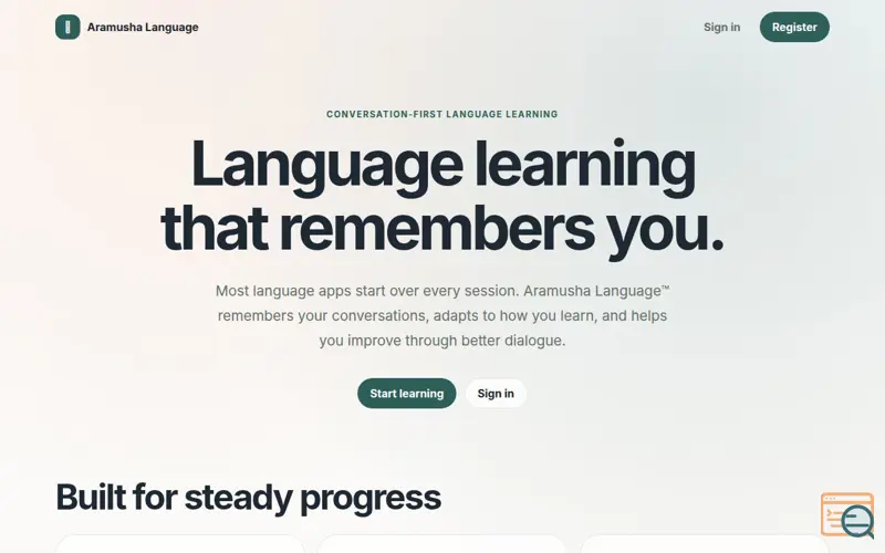Screenshot of Aramusha Language