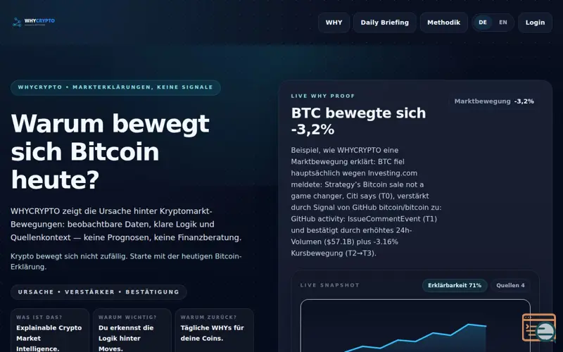 Screenshot of WHYCRYPTO