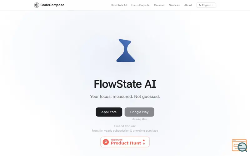 Screenshot of FlowState AI, a launch using Daou Office