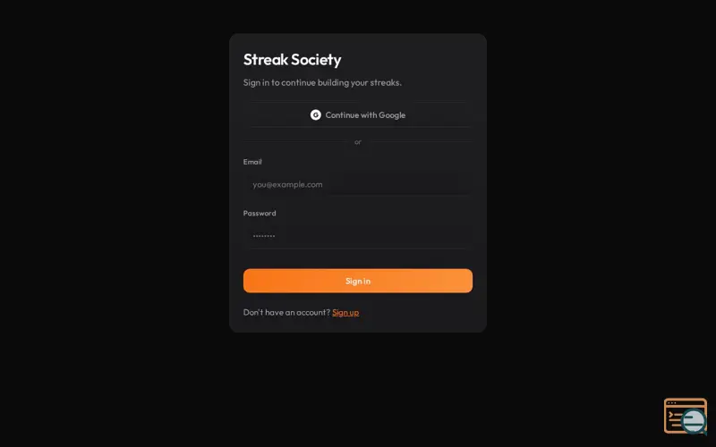Screenshot of Streak Society - Lets improve
