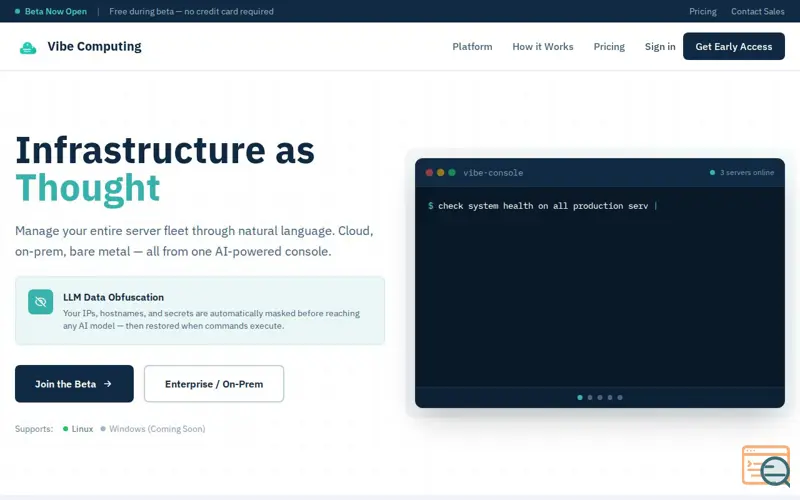 Screenshot of Vibe Computing