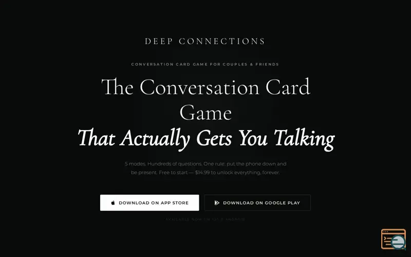 Screenshot of Deep Connections
