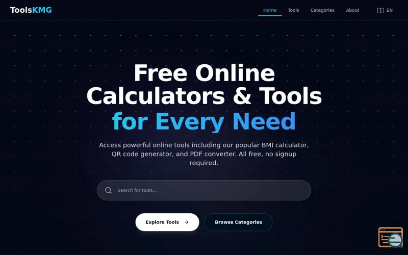 Screenshot of ToolsKMG