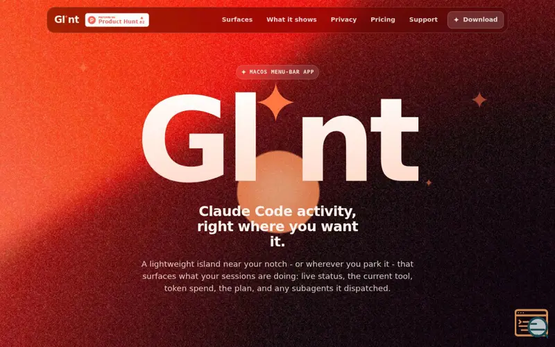 Screenshot of Glint