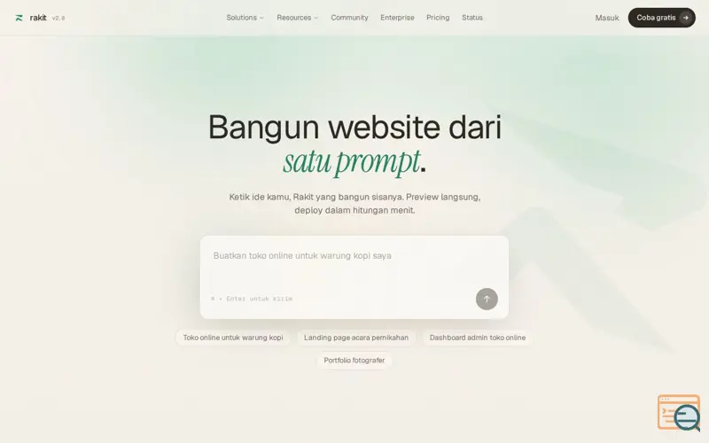 Screenshot of Rakit