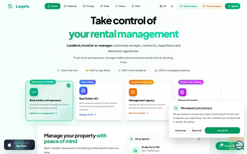 Screenshot of Loqato
