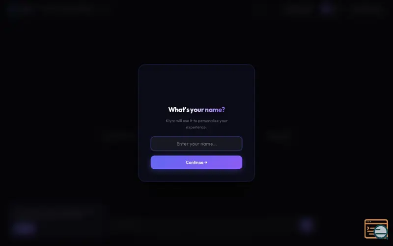 Screenshot of Klyro AI
