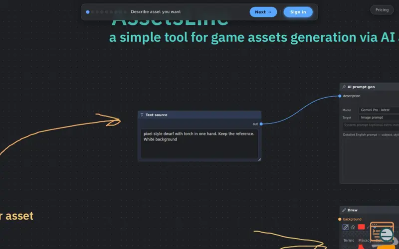 Screenshot of AssetsLine