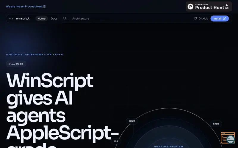 Screenshot of WinScript