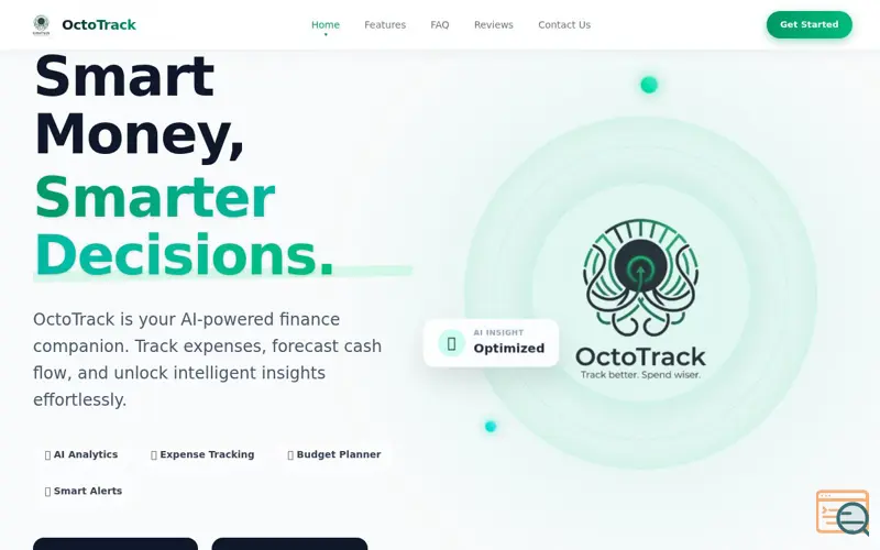 Screenshot of OctoTrack