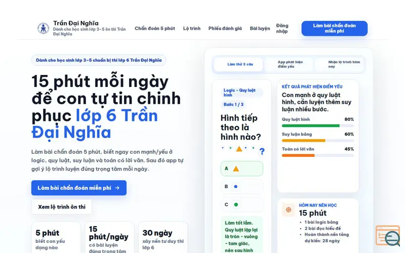 Screenshot of OnThiTDN