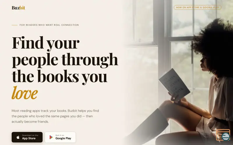 Screenshot of Buzbit — Find Your People Through Books