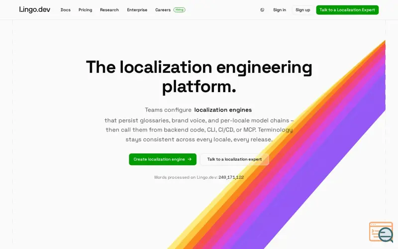 Screenshot of Lingo.dev v1