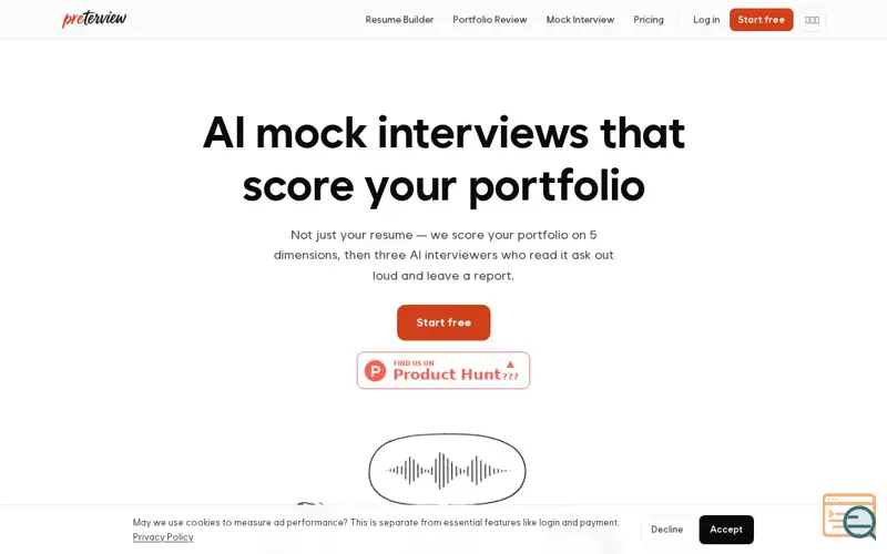 Screenshot of Preterview