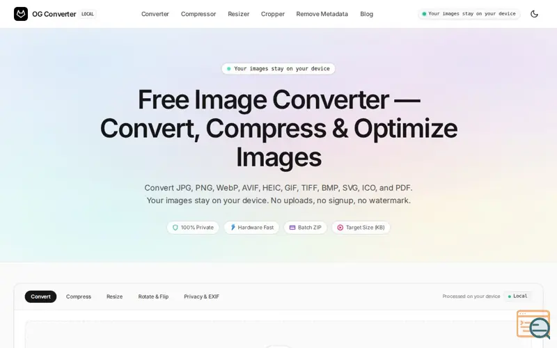 Screenshot of OG Converter
