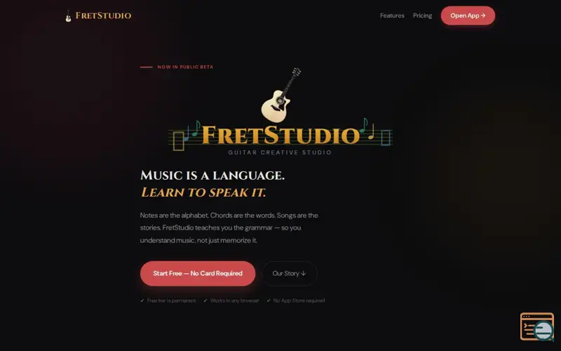 Screenshot of FretStudio