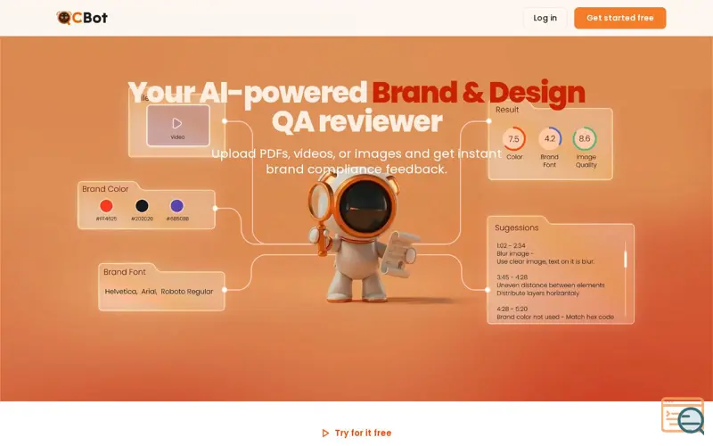 Screenshot of QCBot