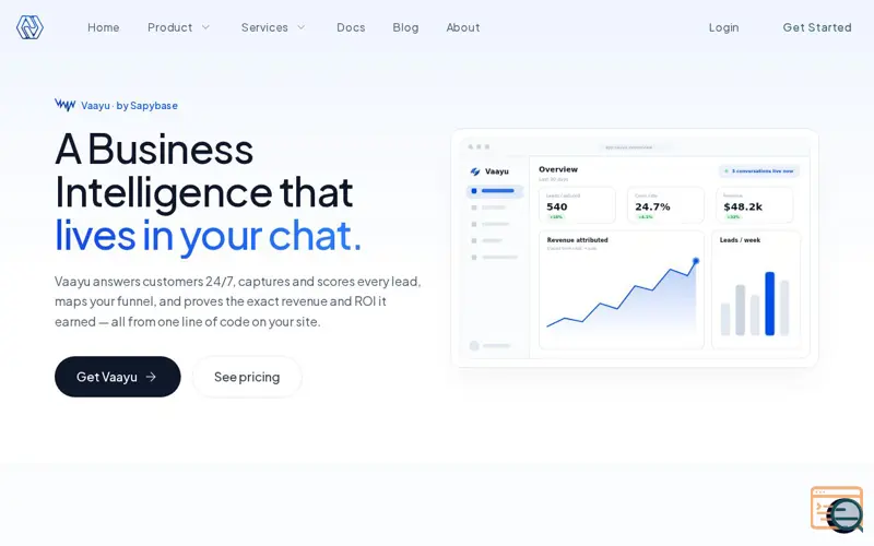 Screenshot of Vaayu Intelligence