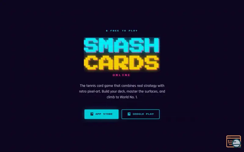 Screenshot of SmashCards — Tennis Card Game